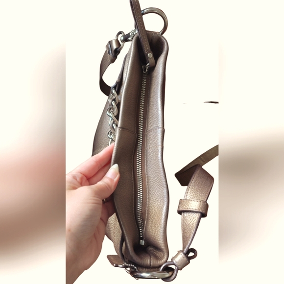 Coach Leather Crossbody Bag F19722 Bronze - Picture 9 of 14